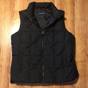 Lands End Black Women’s Puffer Vest XL